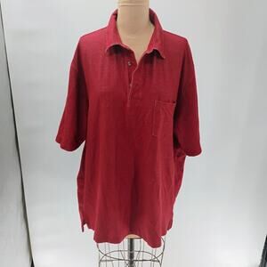 Vintage PENDLETON Woolen Mills 100% Cotton Short Sleeve Polo Shirt XL